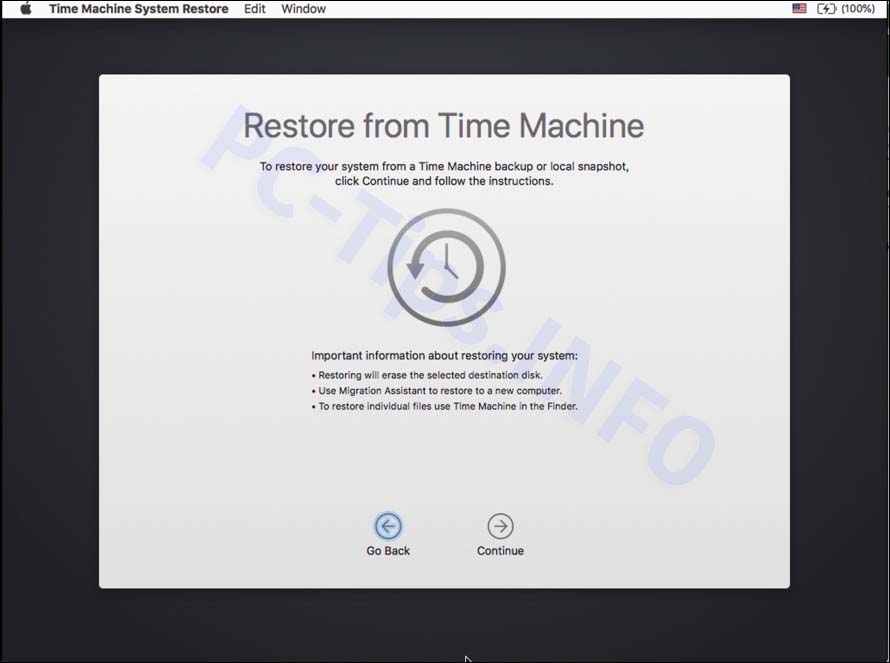 mac herstellen time machine backup
