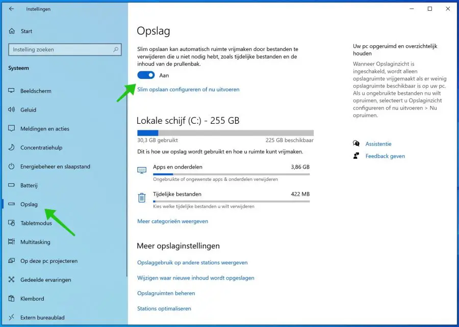Smart Storage Windows 10