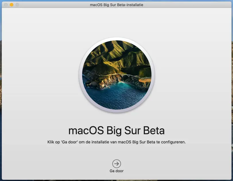 bigsur installatie mac