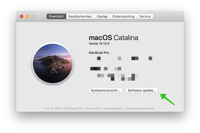 mac update installeren