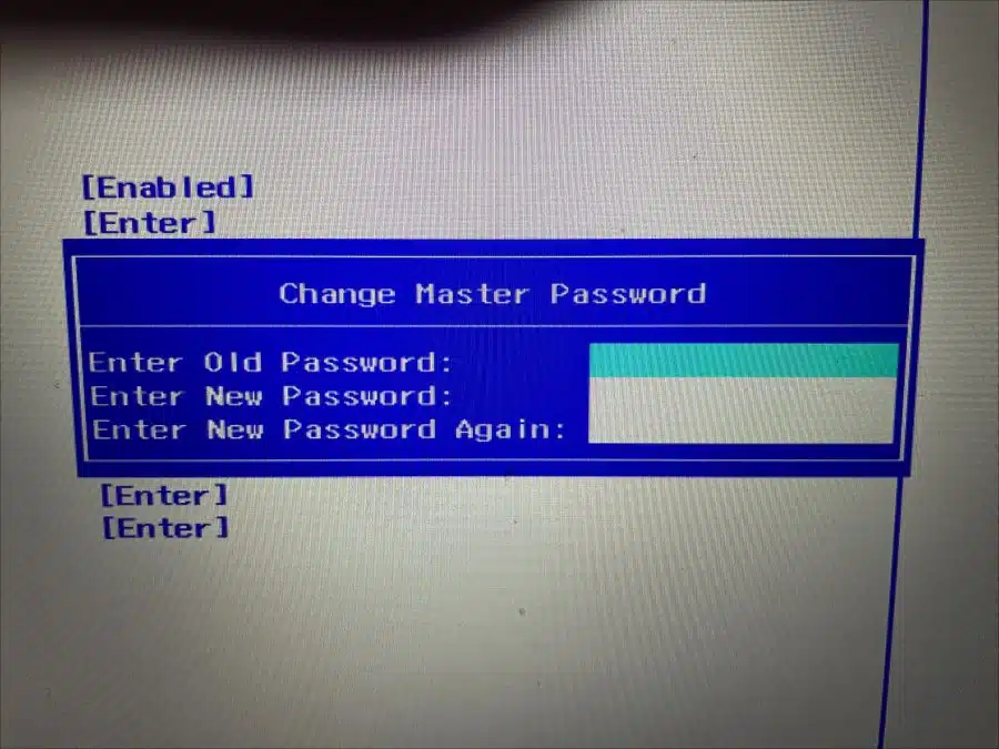 Harde schijf wachtwoord verwijderen via de BIOS UEFI
