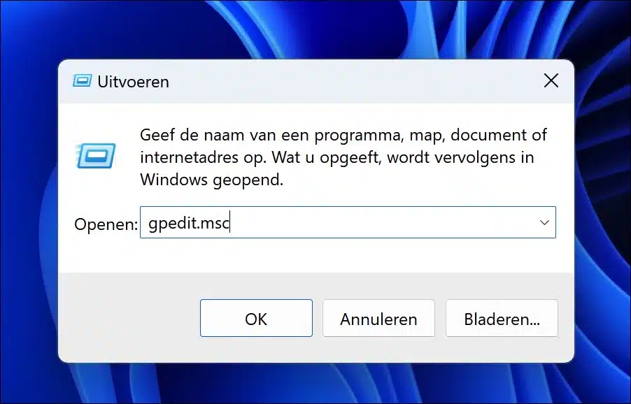 Hulpprogrammas uitvoeren in Windows